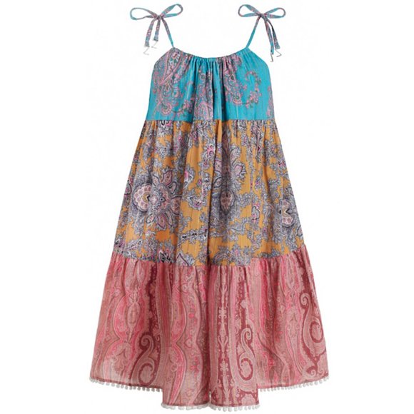 Apolina Dora Dress - Mango（SIZE：3-5Y） 체크앤도트